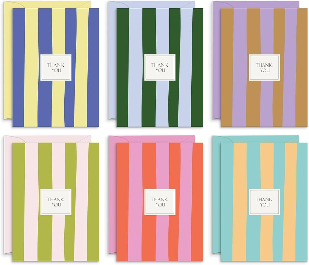 S&O Palm Beach Thank You Cards with Envelopes, Blank Greeting sheets for Handwritten Messages, Se... | Amazon (US)