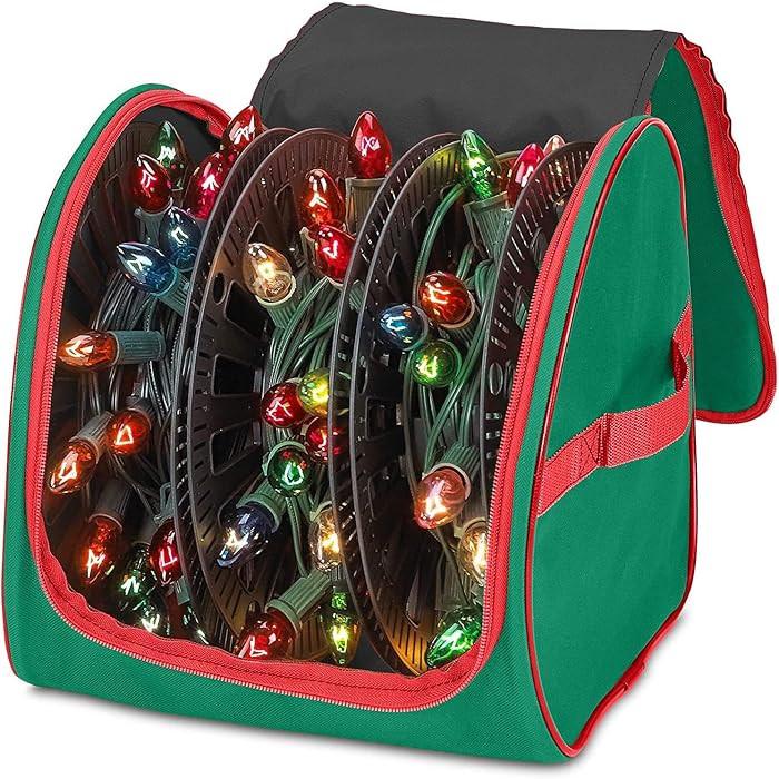 Premium Christmas Light Storage Bag – Heavy-Duty 600D Tear-Proof Material with Reinforced Handl... | Amazon (US)