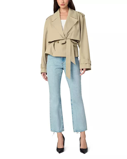 The Liz Cropped Trench Coat | Bloomingdale's (AU)