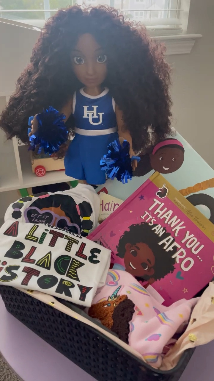 I came up with the idea to give my daughter a Black History Basket each February and it’s absolutely my favorite thing ever 🥰⁣
⁣
I shared with my friends that we should gift our children things that remind them that they are Black History in the making, and our tradition was born 😁 We choose items created by Black designers, artists, authors, and creators so that we are in turn giving back and showing love and appreciation to the Black community ✊🏾🖤🤎⁣⁣  
⁣
~Happy Black History Month~⁣
⁣
#BlackHistoryMonth #BlackHistoryBasket 

#LTKBaby #LTKKids #LTKSeasonal
