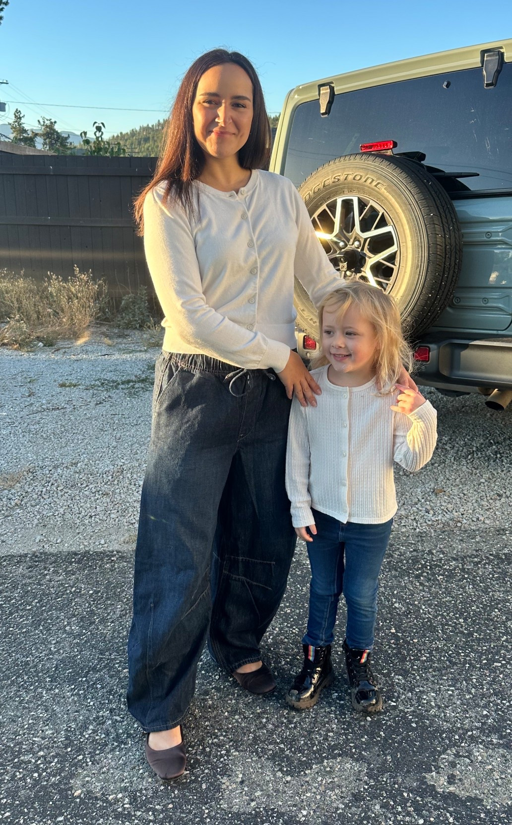Mom and mini matching! Barrel jeans are on sale under $50. 

#LTKstyletip #LTKcanada #LTKsale