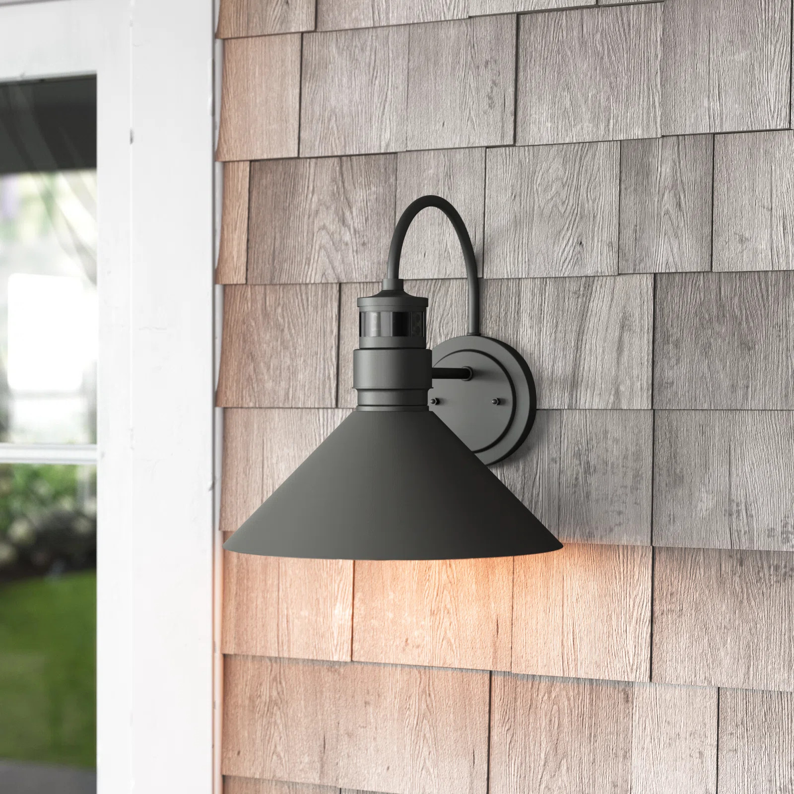 Rafal 1-Light Dusk To Dawn Sensor and Motion Sensor Outdoor Wall Lights | Wayfair North America
