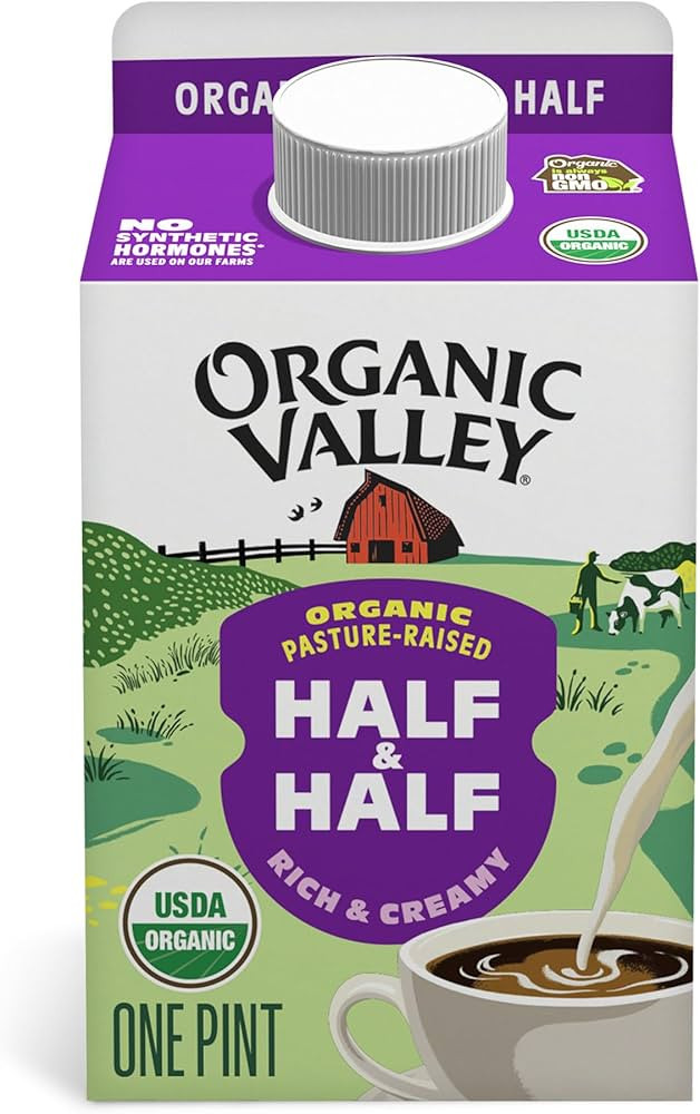 Organic Valley Half & Half, 16 fl oz | Amazon (US)