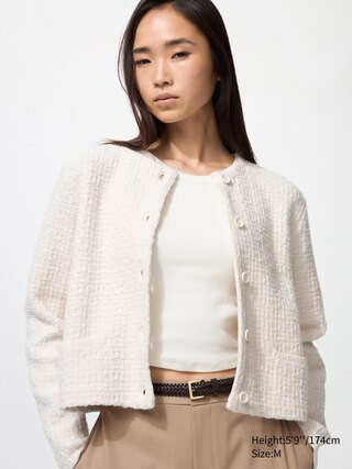 WOMEN'S KNITTED SHORT JACKET | UNIQLO AU | Uniqlo Australia