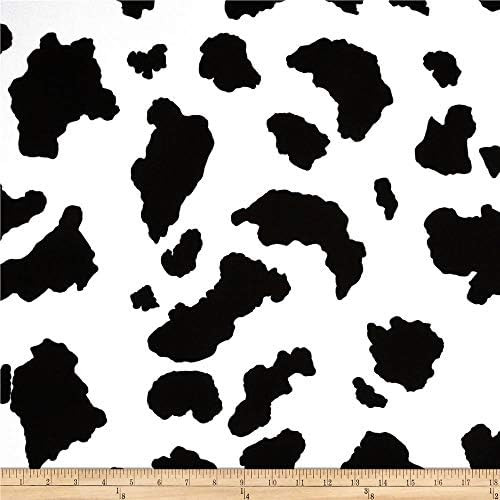 Poly/Cotton Twill Cow Print Black/White, Fabric by the Yard | Amazon (US)