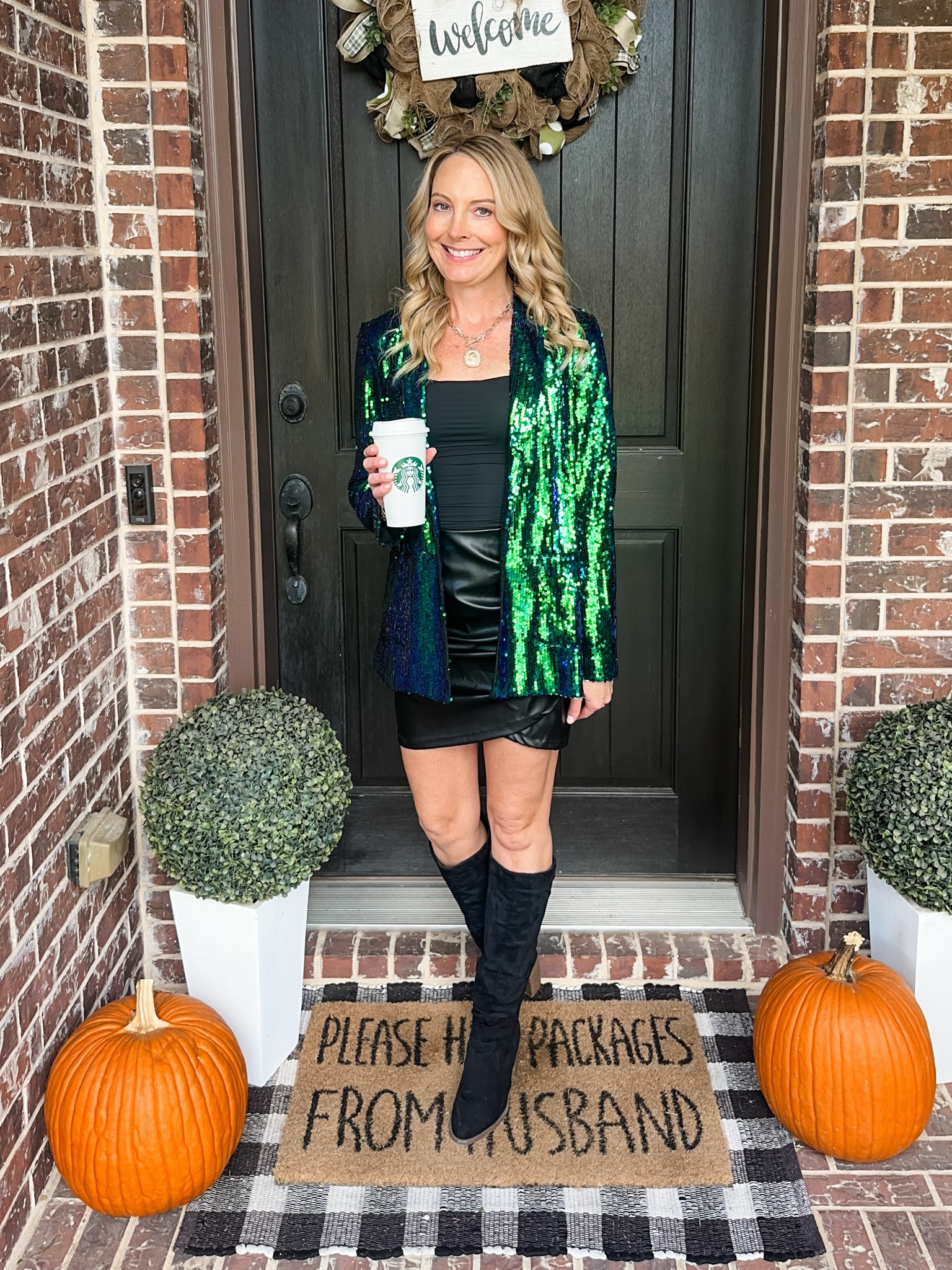 This sequin blazer is perfect for Holiday season. It comes in lots of colors and I’m wearing a small. 

Sequin jacket | party outfit | Christmas | holiday party | boots | fall outfit | winter outfit | date night | dinner | cocktail party | Amazon 

#LTKSaleAlert #LTKFindsUnder50 #LTKStyleTip

#LTKSaleAlert #LTKStyleTip #LTKFindsUnder50