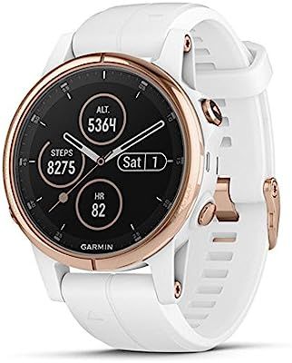 Garmin fenix 5S Plus, Smaller-Sized Multisport GPS Smartwatch, Features Color Topo Maps, Heart Ra... | Amazon (US)