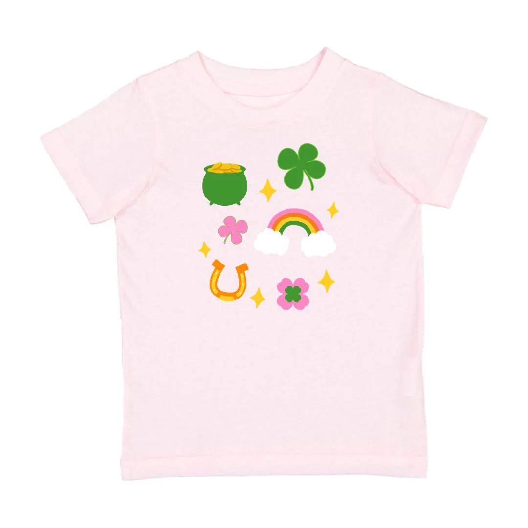 Lucky Doodle St. Patrick's Day Short Sleeve T-Shirt - Ballet | Sweet Wink
