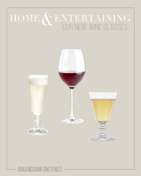 my new wine glasses from Crate & Barrel
- white wine glass 
- red wine glass
- champagne glasses
-entertaining
- dinner party
- tablescape



#LTKparties #LTKHoliday #LTKhome