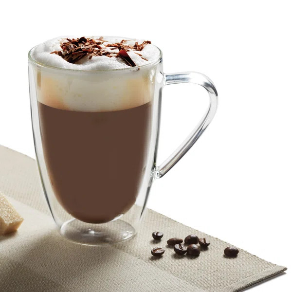 Sonnenberg Latte Barista Double Wall Coffee Mug (Set of 4) | Wayfair North America