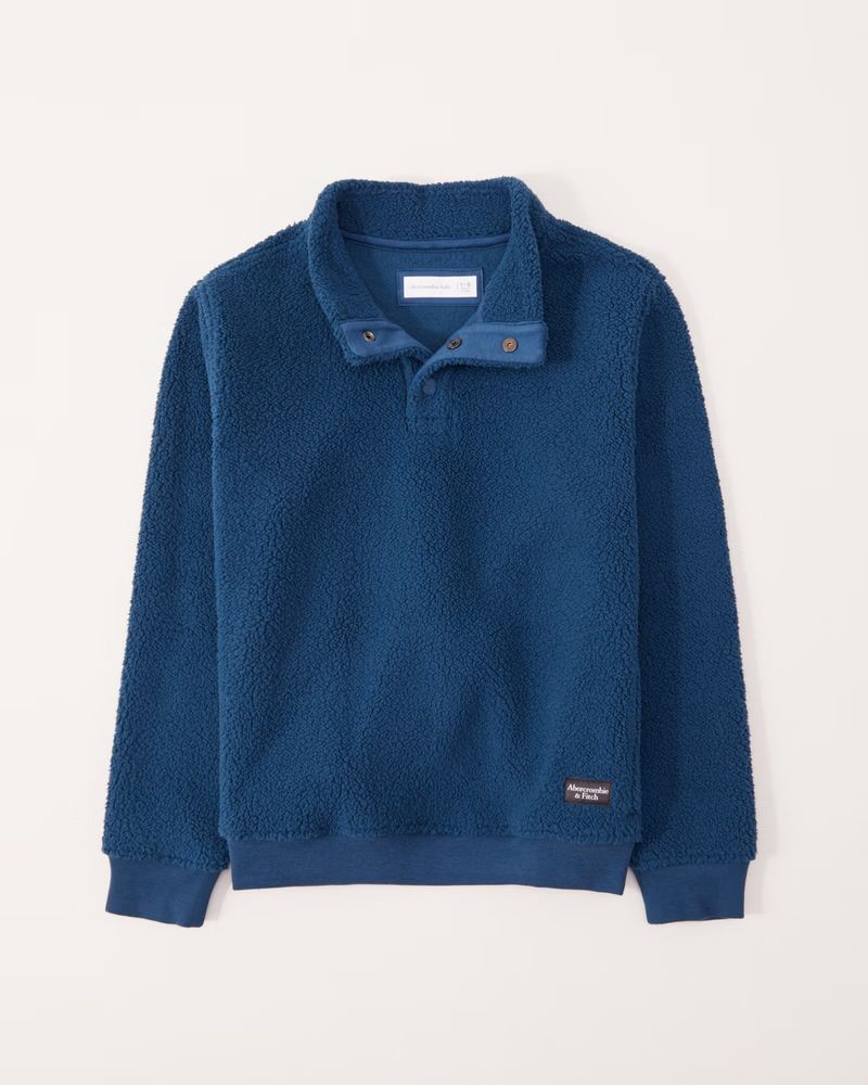 boys cozy sherpa mockneck | boys new arrivals | Abercrombie.com | Abercrombie & Fitch (US)