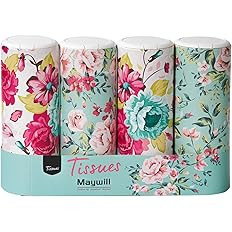 Car Tissues Holder with Facial Tissue, Car Cylinder Tissues with Chic Design, Suitable for Car Cu... | Amazon (US)