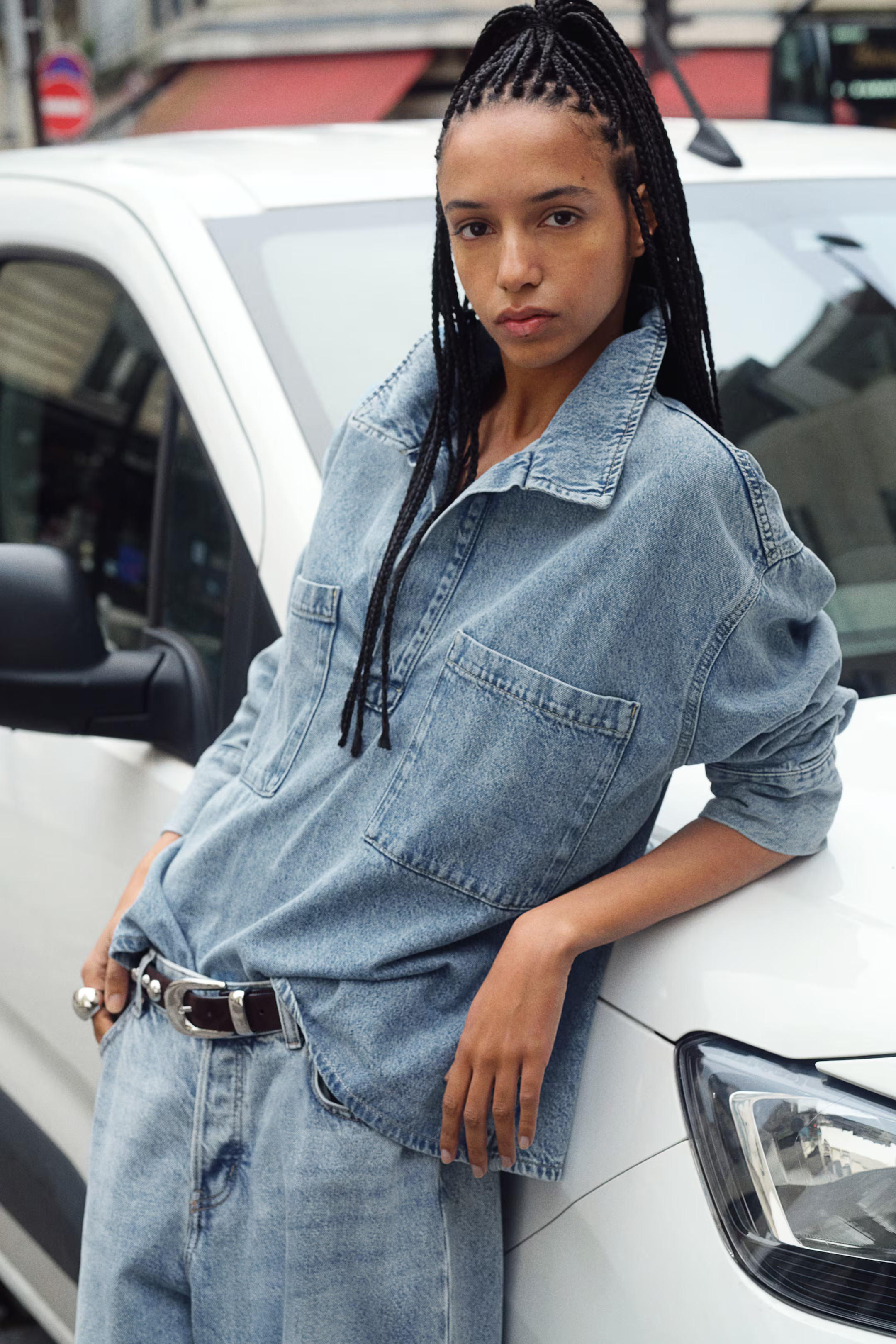 Oversized Pullover Denim Shirt | H&M (US + CA)
