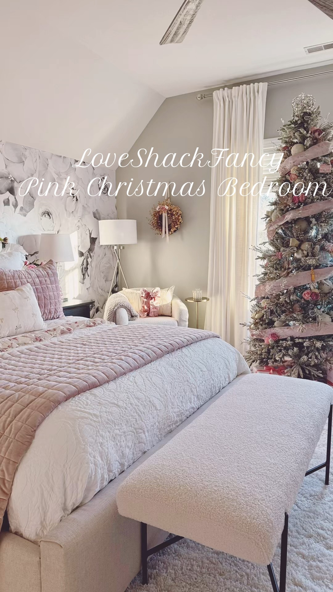 LoveShackFancy-inspired pink Christmas bedroom 💗✨ Sharing all the soft-luxe bedding, florals, and holiday decor to recreate this look on a budget.

#LTKhome #LTKholiday #LTKchristmas #LTKdecor #LTKhomeinspo #pinkchristmas #christmasbedroom #holidaybedroomdecor #softluxe #softluxestyle #loveShackFancy #potterybarnchristmas #holidayhomedecor #pinkholidaydecor #pastelchristmas #cozychristmas #homedecorinspo #femininehome #bedroommakeover #holidaystyle

#LTKHoliday #LTKHome #LTKStyleTip