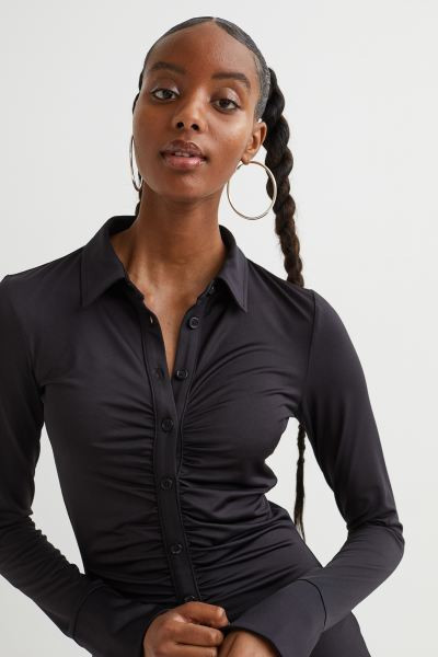 Draped shirt dress | H&M (UK, MY, IN, SG, PH, TW, HK)