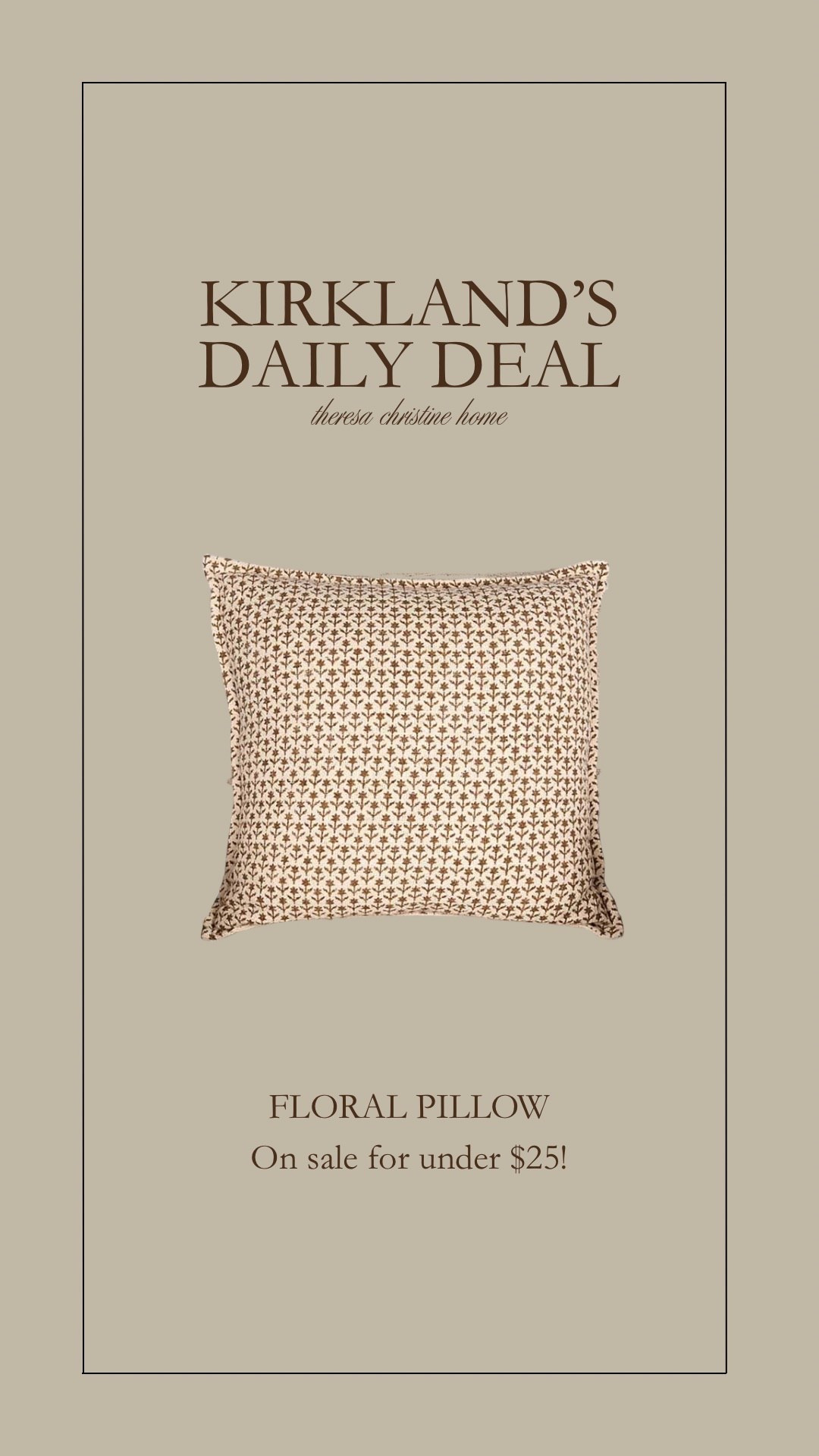 Beautiful vintage inspired floral pillow on sale!

#LTKSaleAlert #LTKSeasonal #LTKHome