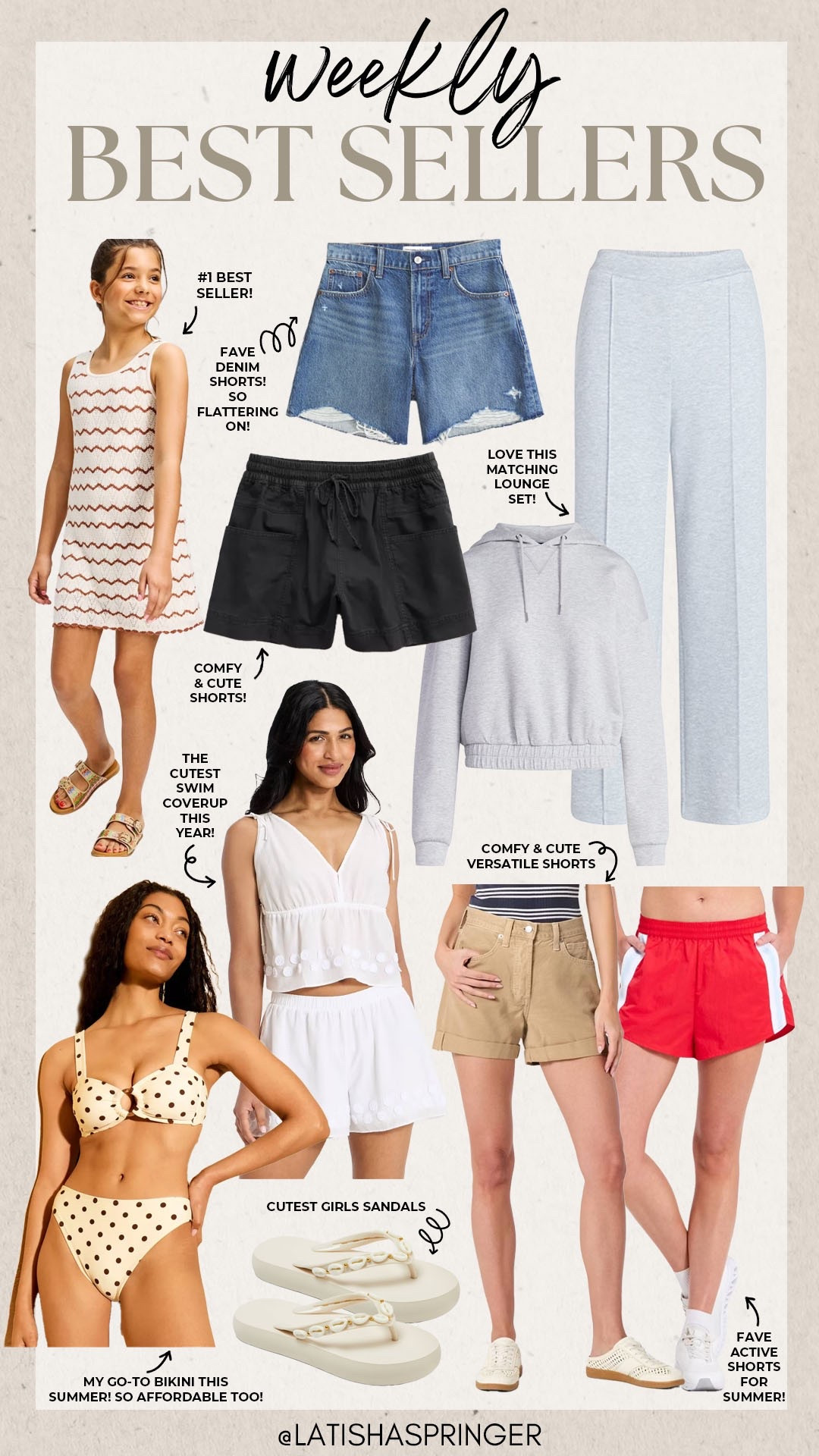 Last week’s best sellers! 

#bestsellers

Last week’s most loved. Most loved weekly faves. Target fashion. Target girls summer dress. Target summer active shorts. Abercrombie denim shorts. Aerie summer shorts. Walmart summer lounge set. Target swim. Trendy polka dot bikini.

#LTKgrwm #LTKootd #LTKSeasonal