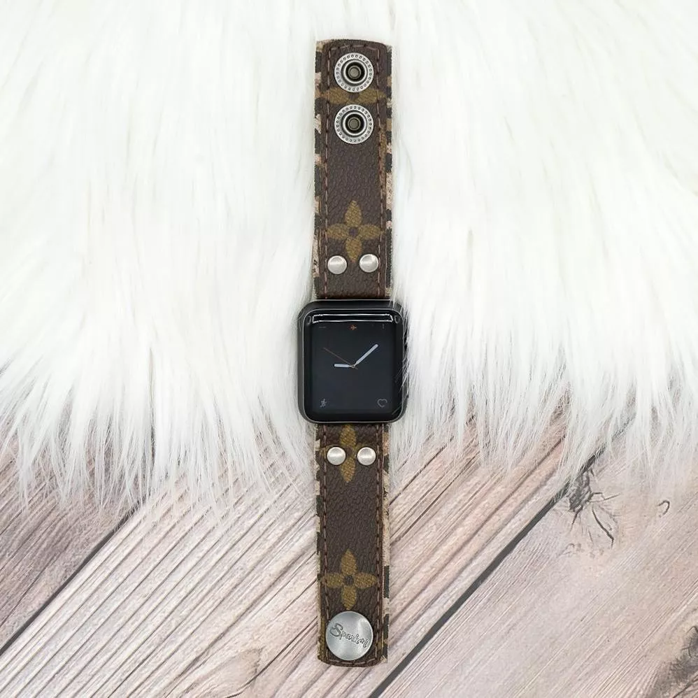 Upcycled Louis Vuitton Apple Watch Band 