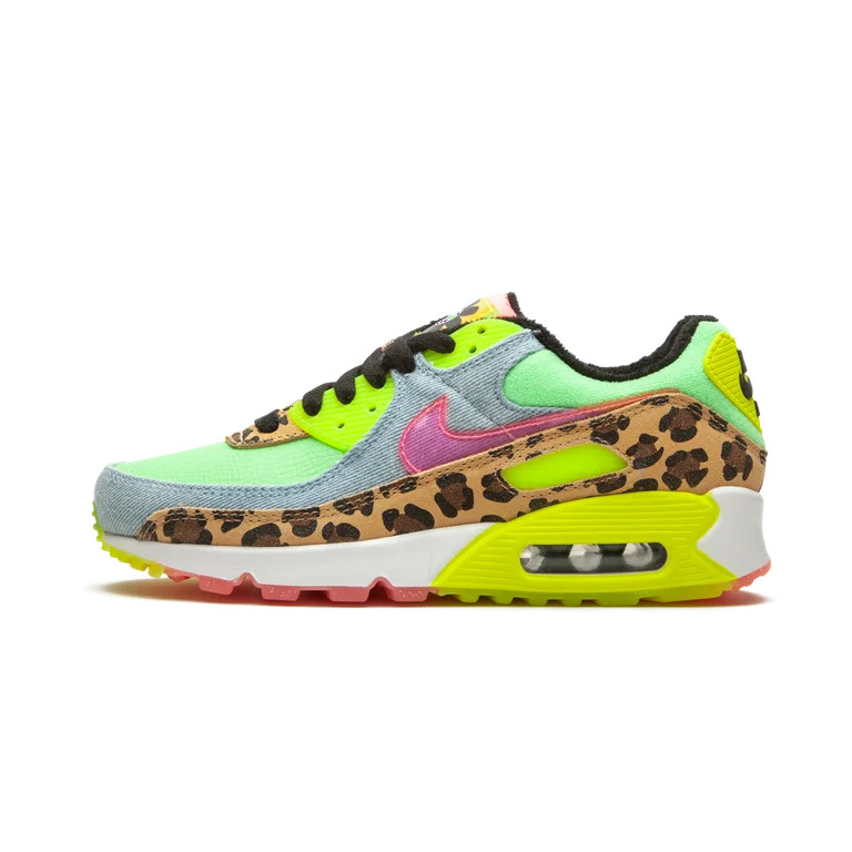 NIKE WOMENS W Air Max 90 LX "Denim Leopard Print" CW3499 300 from Stadium Goods | Walmart (US)