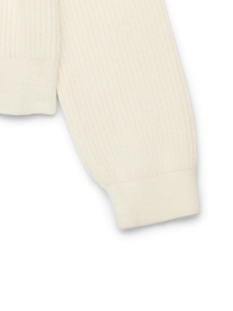 Wonder Nation Girls Ribbed Button Front Cardigan Sweater, Sizes 4-18 & Plus | Walmart (US)