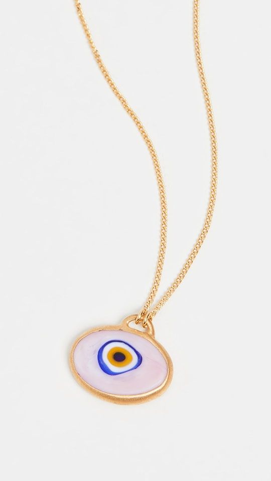 Pink Grand Evil Eye Pendant Necklace | Shopbop