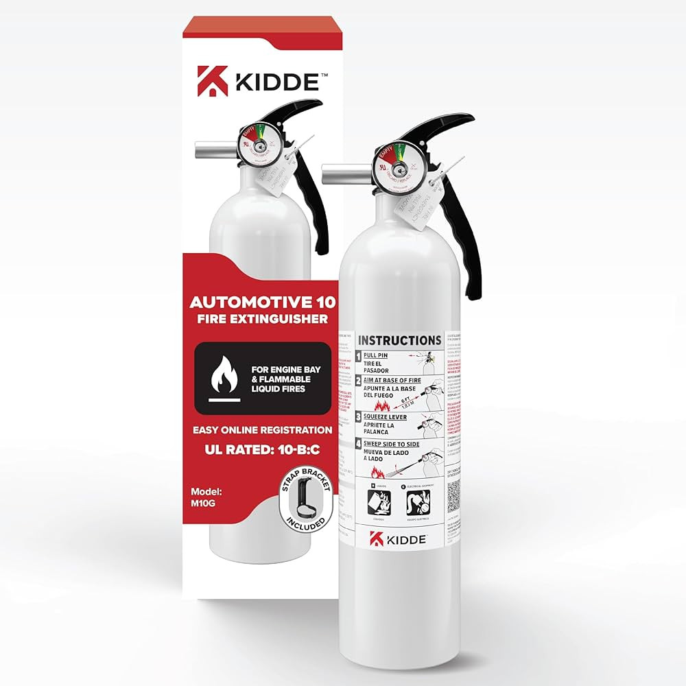 Kidde Fire Extinguisher for Vehicles, Cars, Trucks, Single-Use 10BC | Amazon (US)