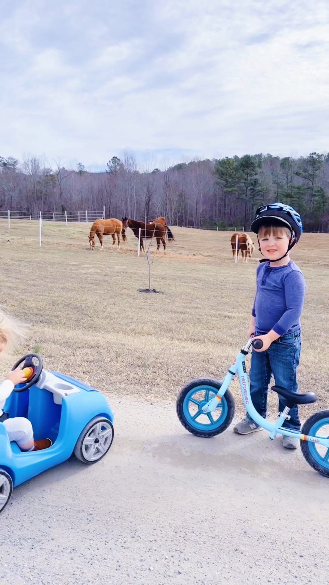 And went on a long adventure walk 🚲 around the farm, pond,  and dirt roads by our house!! 🌲 I truly just can’t believe we get to call this place H O M E 🏡

#LTKKids #LTKmomlife