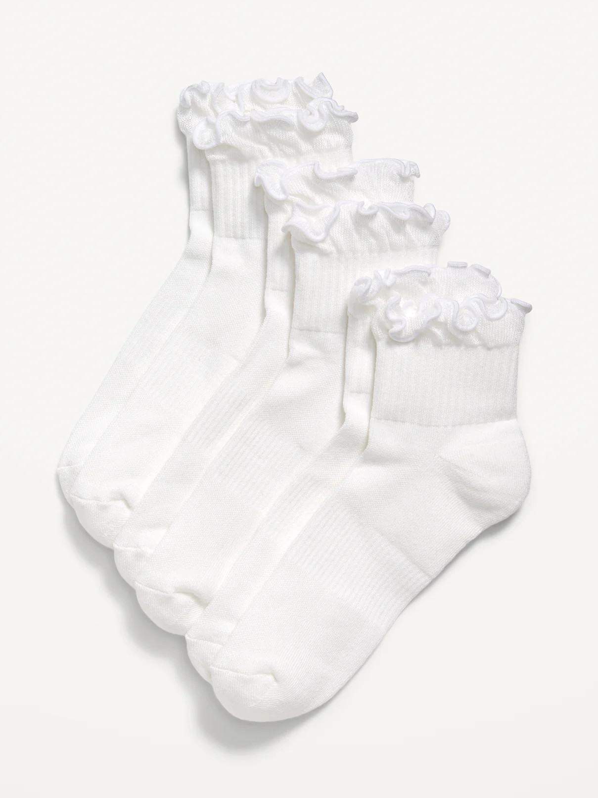 Ruffled Athletic Socks 3-Pack | Old Navy (US)