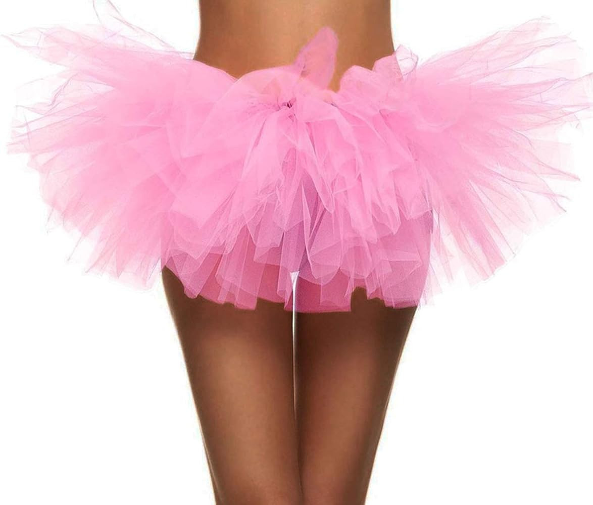 Simplicity Women's Classic 5 Layered Tulle Tutu Skirt | Amazon (US)