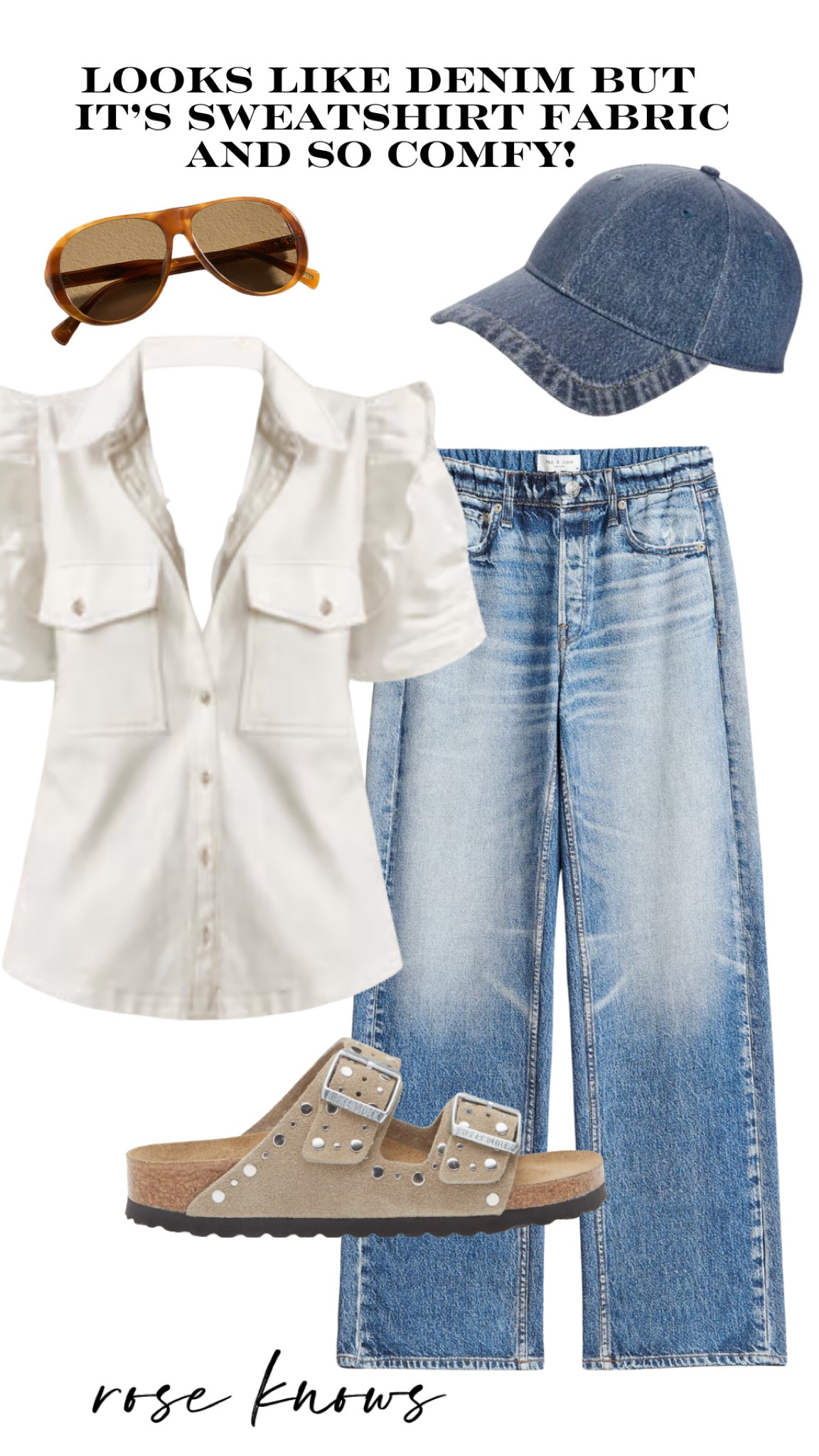 Looks like denim but it’s trompe Loi and is actually sweatpants! 

#LTKActive #LTKTravel #LTKFindsUnder100