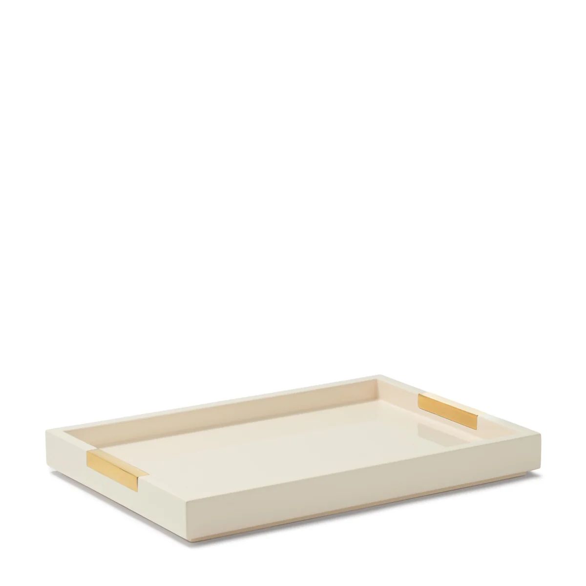 Piero Lacquer Vanity Tray in Cream, Large | Over The Moon