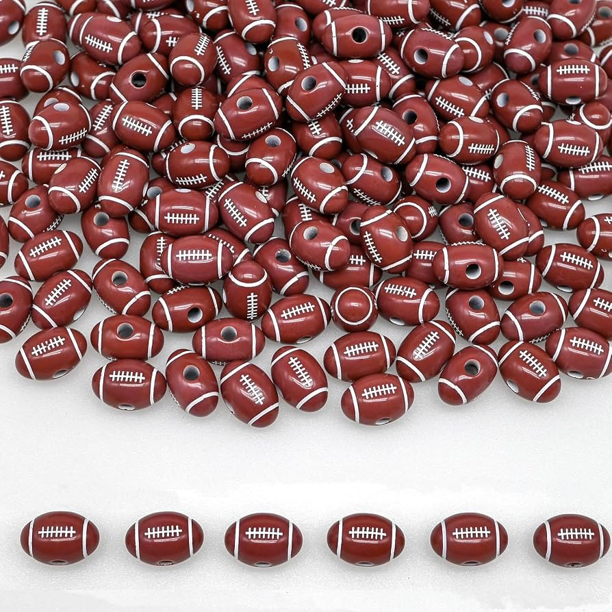 Sports themed charm bead kit, ideal bulk supplies for handmade jewelry, bracelet, keychain and ne... | Amazon (US)