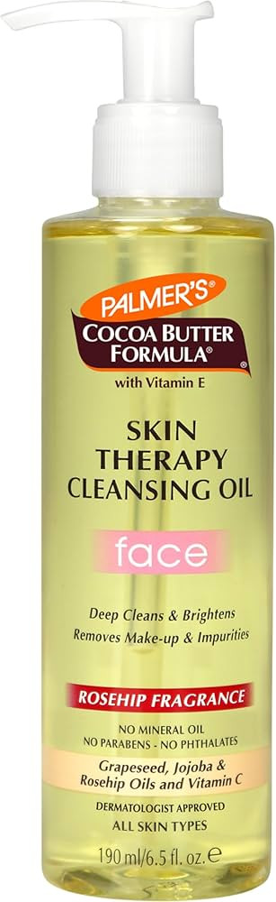 Palmer's Cocoa Butter Formula Skin Therapy Cleansing Oil, Gentle Makeup Remover with Rosehip Oil ... | Amazon (US)