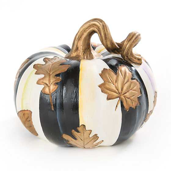 Falling Leaves Squashed Pumpkin - Small | MacKenzie-Childs