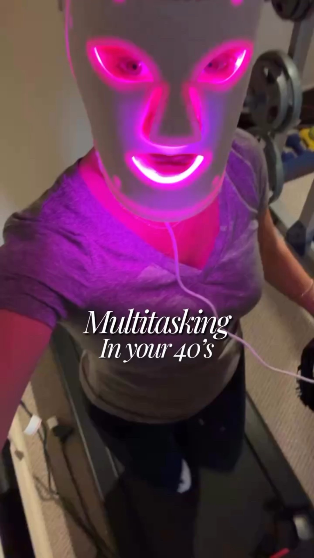 Some people relax.
Some people optimize.
And some people do cardio in a glowing mask while binge-watching the shows they missed while on vacay. 🙋‍♀️😂

Unhinged or Genius?!

#LifeInYour40s #FunnyReels #RealLifeMom #momhumor #momhumour

#LTKmorningroutine #LTKOver40 #LTKfitnessgoals