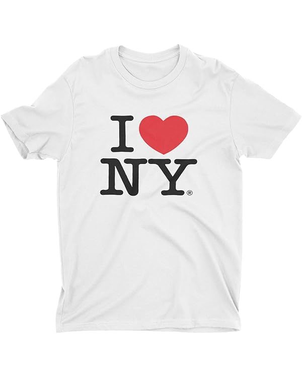 I Love NY New York Short Sleeve Screen Print Heart T-Shirt | Amazon (US)