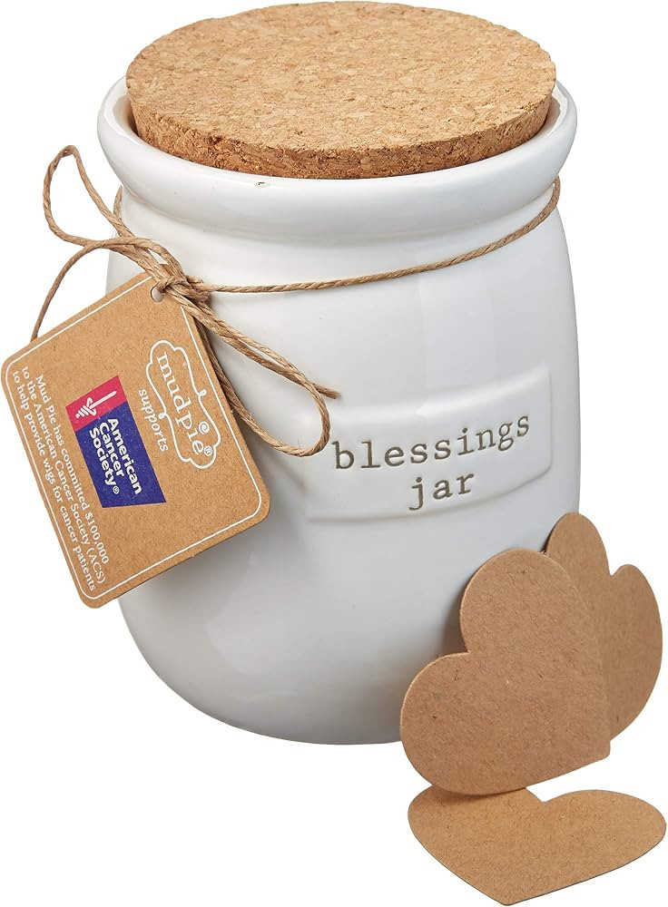 Mud Pie Inspirational Count Your Blessings Jar Set | Amazon (US)