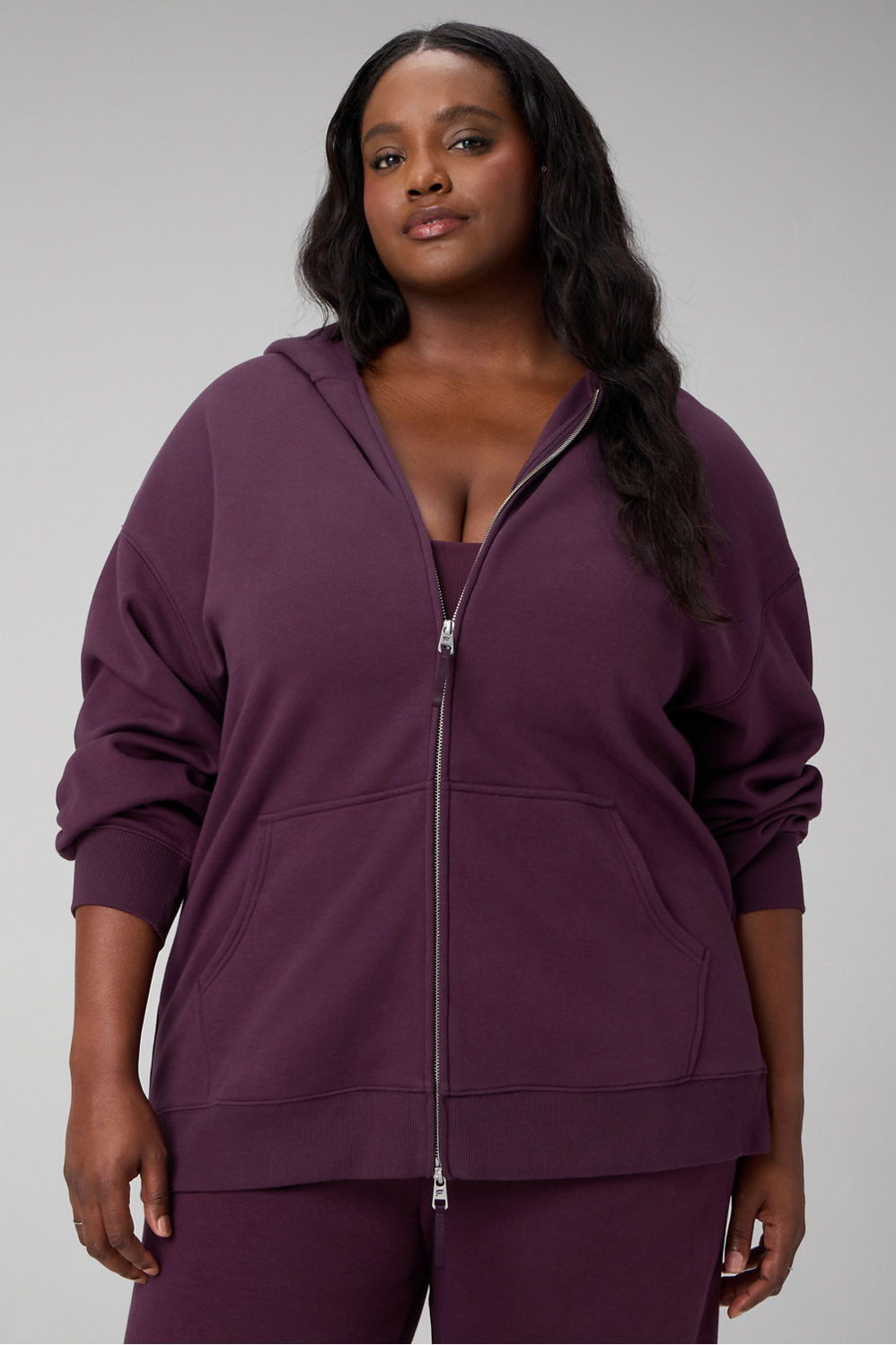 Cozy Fleece Oversized Zip Up Hoodie | Fabletics