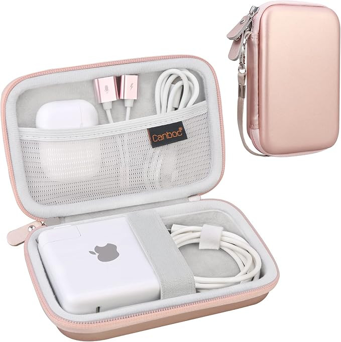 Canboc Hard Travel Electronics Organizer, Small Electronics Accessories Cable Organizer Bag Repla... | Amazon (US)