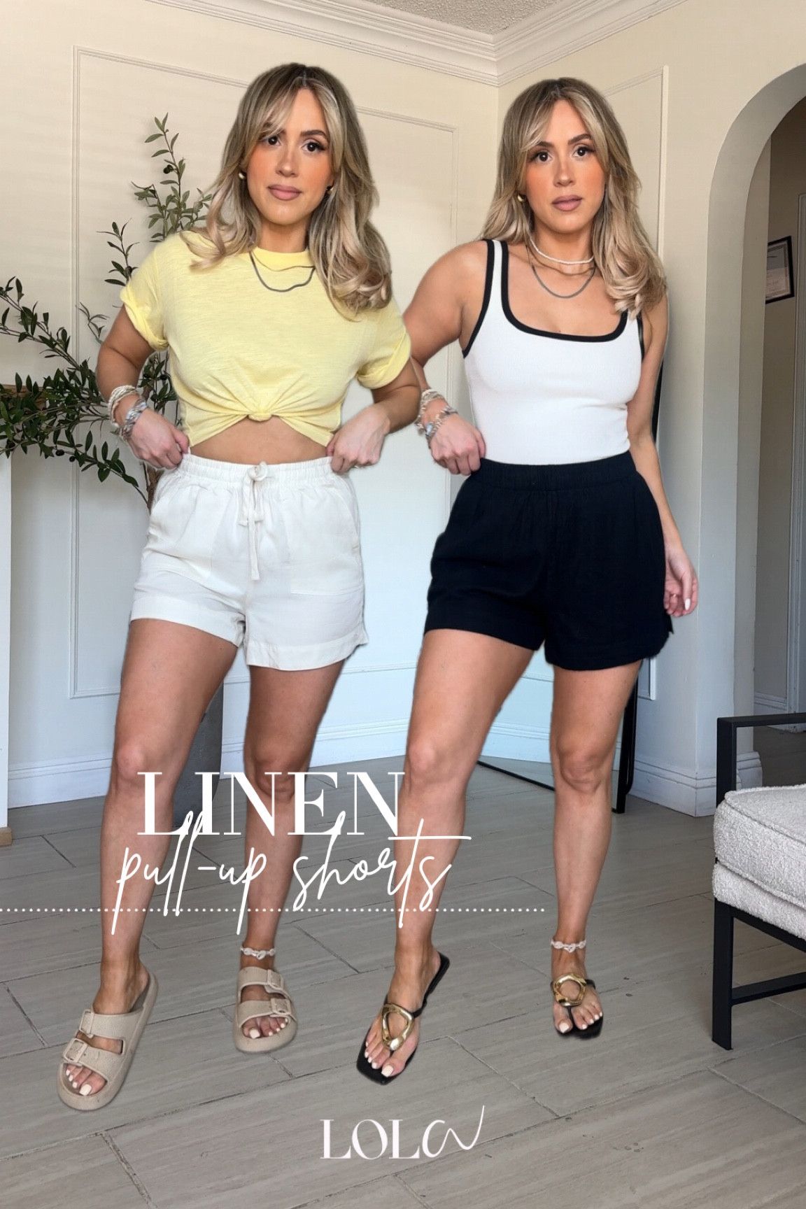 Summer staple: Linen pull-up shorts 🤗

The exact black shorts are actually from Abercrombie but I also linked the ones from Amazon because they are literally IDENTICAL. 

✔️ black ones are Abercrombie. Ivory from Amazon.  They're super soft and comfy. If you're getting lighter colors, just know that you're gonna have to wear nude undergarments.

IMPORTANT NOTE ON WASHING THESE PIECES! 

- you do NOT want to wash and dry these as normal. You could throw them all in the washer (cold temp), but when you take them out while stilldamp, stretch them out to their original size before HANG DRYING! 

Please do not put these in the dryer because they will absolutely shrink. 

#LTKFindsUnder50 #LTKStyleTip #LTKU
