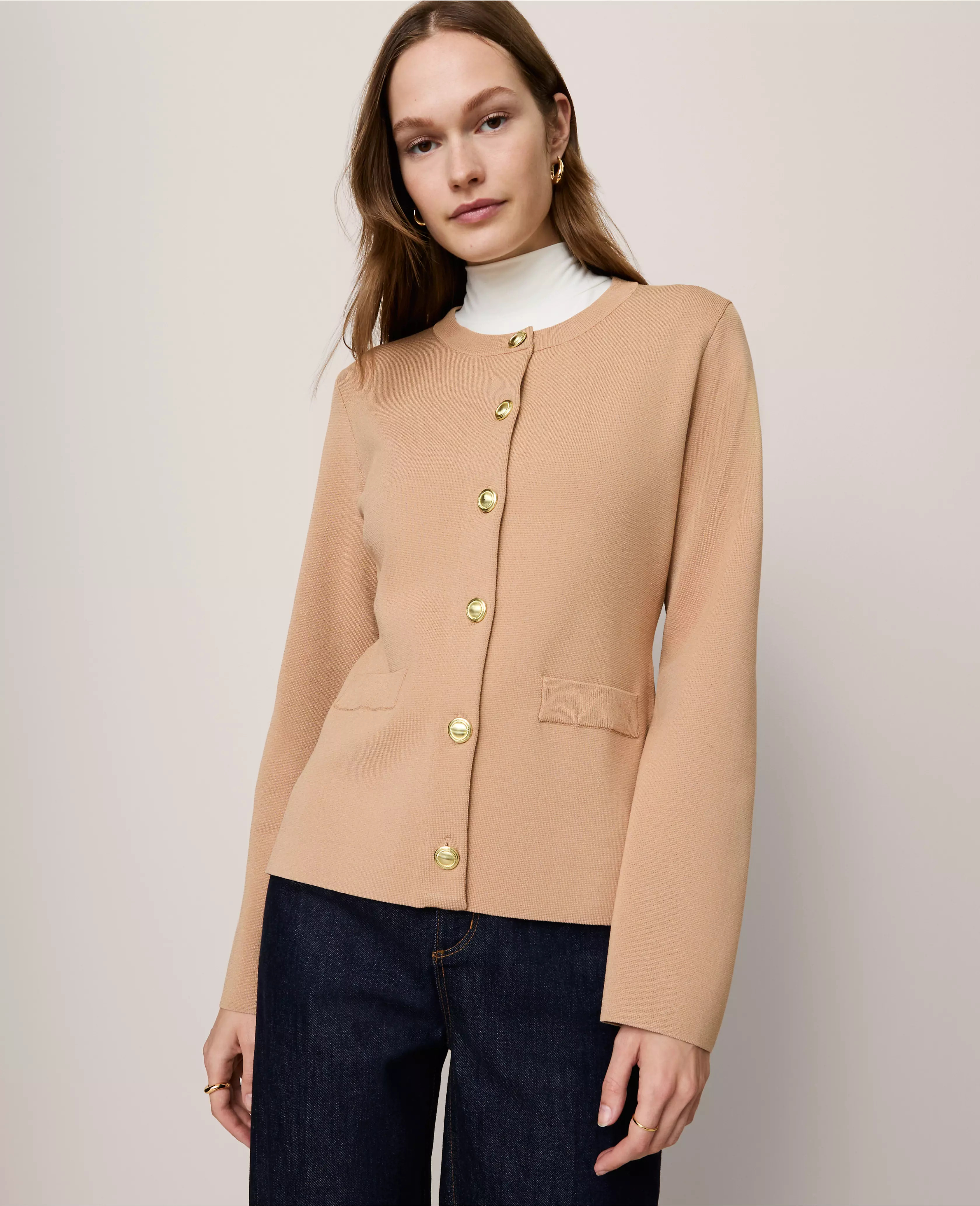 Flare Sleeve Cardigan | Ann Taylor