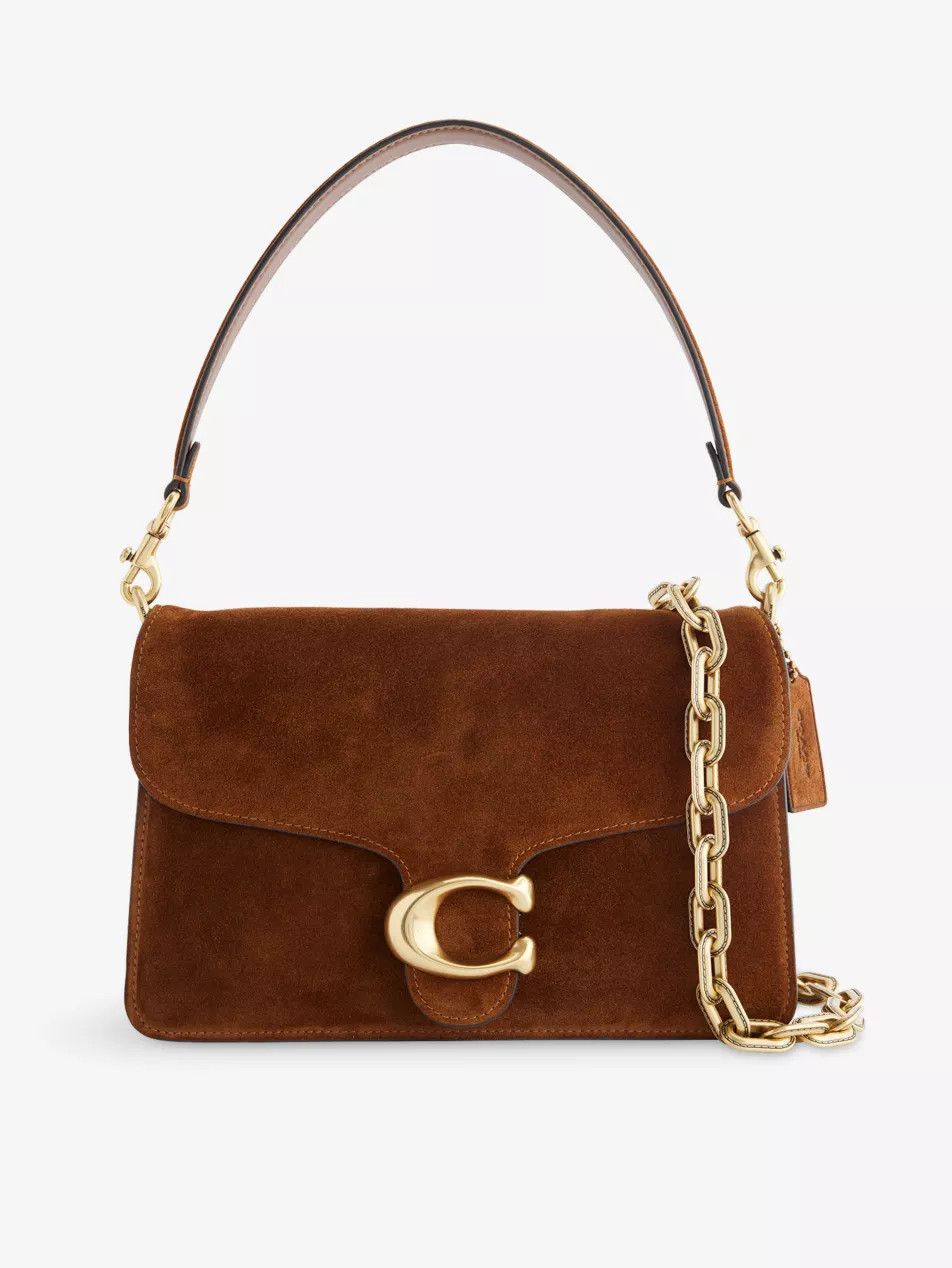 Tabby Two-Compartment Leather-Suede Shoulder Bag | Selfridges