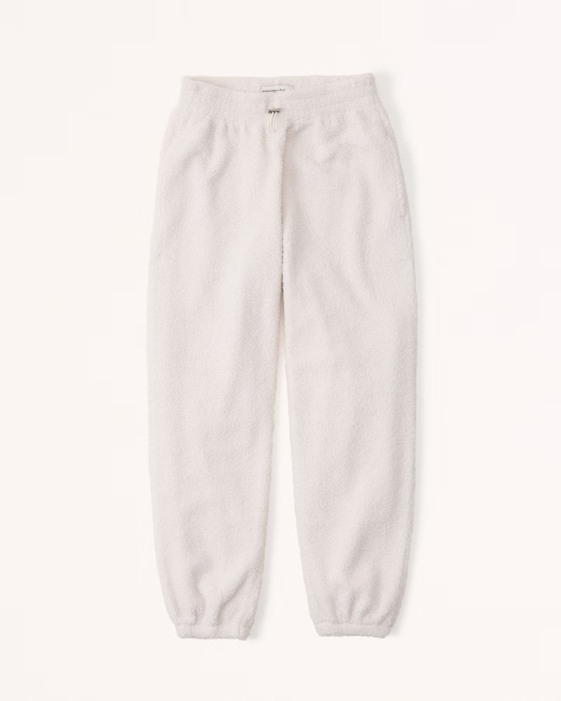 Women's Sherpa Sunday Sweatpants | Women's Bottoms | Abercrombie.com | Abercrombie & Fitch (US)