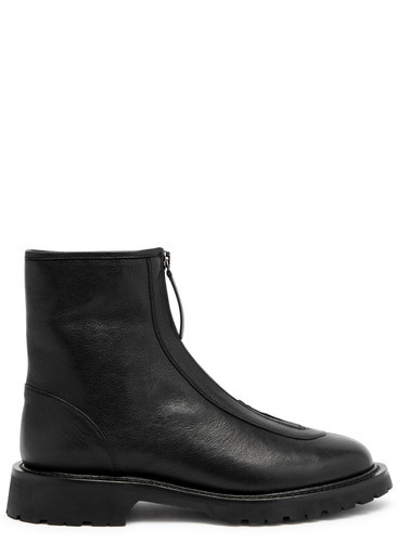 Grained leather ankle boots | Harvey Nichols