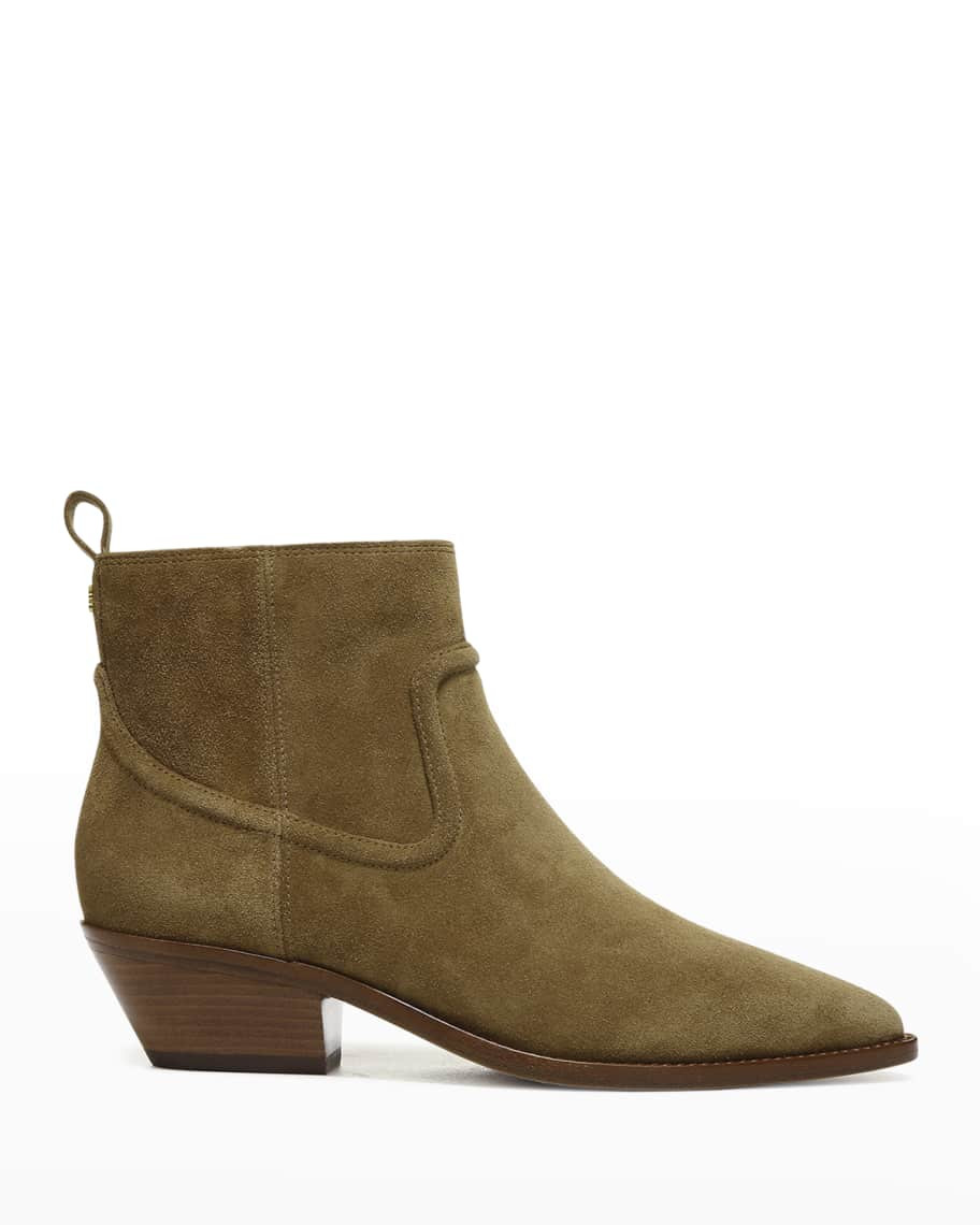 Veronica Beard Kinsley Suede Ankle Booties | Neiman Marcus