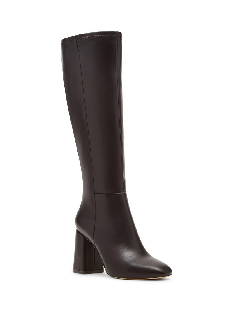 Madden Girl Women's Wesley Block Heel Tall Shaft Boot (Wide Calf Available) | Walmart (US)