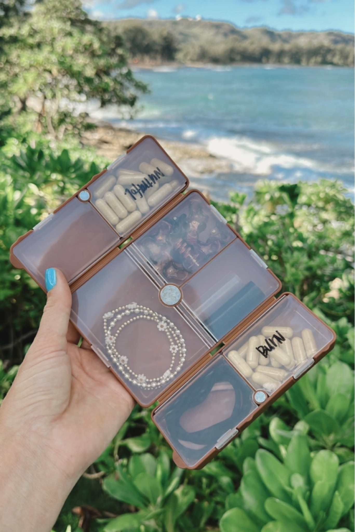 Love this pill case for all the random little knick knacks! 