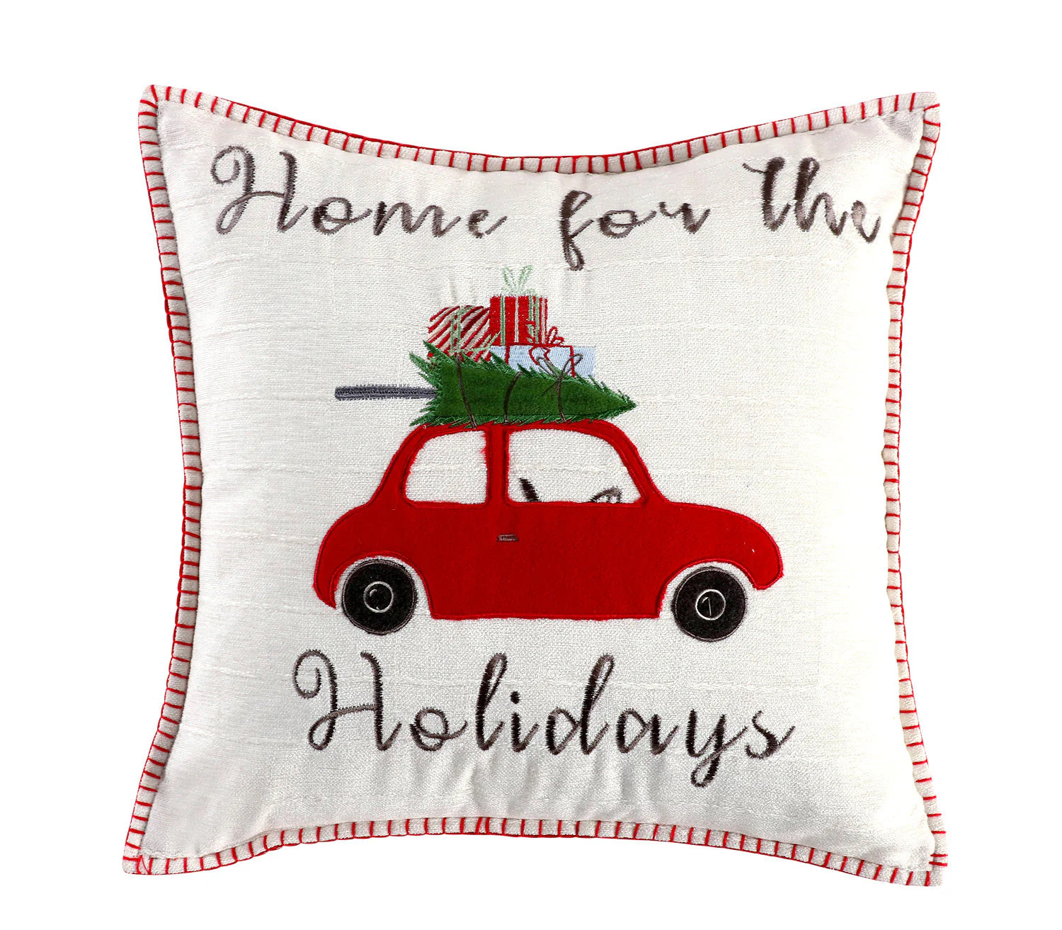 Road Trip Home For the Hollidays Pillow - 18x18 | Levtex Home