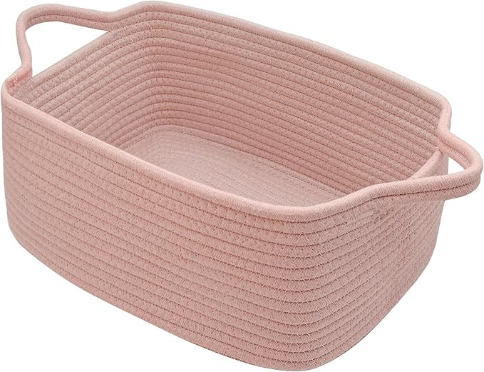 Gift Baskets Empty for Kids, Valentines Day Basket Woven Storage Basket for Gifts Small Rope Bask... | Amazon (US)