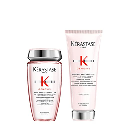 Kérastase Genesis Shampoo and Conditioner Set, Routine to Maintain Weakened Hair Prone to Breakage, Contains Anti-Hair-Fall Fortifying Shampoo and Conditioner, Duo Set | Amazon (UK)